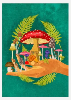 My Mushroom Cosmos Canvastavla (30x40 cm)