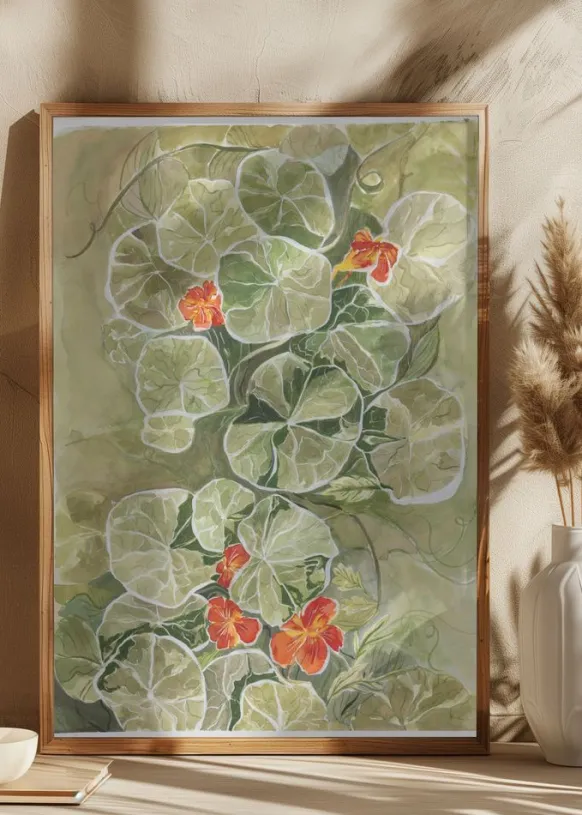 Nasturtium Tapestry Poster (21x29.7 cm (A4))