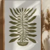 Ne Hundred-Leaved Plant #22 / Lino Print Poster (21x29.7 cm (A4))