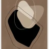 Neutral Composition Artwork Canvastavla (30x40 cm)