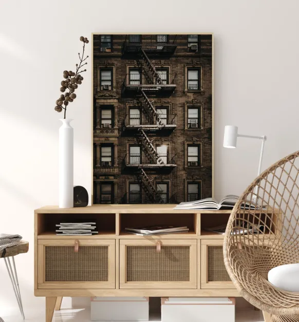 New York Fire Escape Poster (21x29.7 cm (A4))