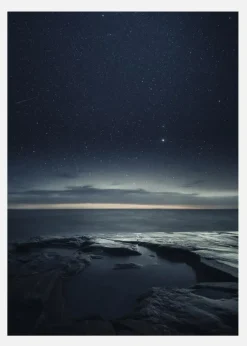 Night At The Sea Canvastavla (30x40 cm)