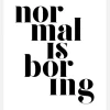 Normal Is Boring Canvastavla (30x40 cm)