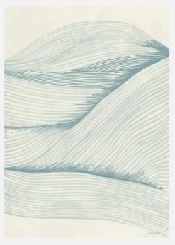 Ocean In Lines 02 Canvastavla (30x40 cm)