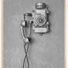 Old Phone Poster (21x29.7 cm (A4))