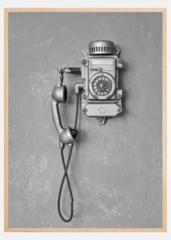 Old Phone Poster (21x29.7 cm (A4))