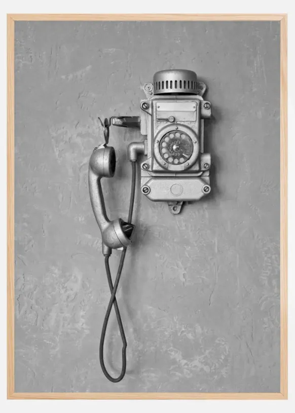 Old Phone Poster (21x29.7 cm (A4))