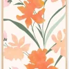 Orange Flowers Poster (21x29.7 cm (A4))