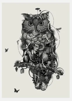 Owl Canvastavla (30x40 cm)