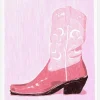 Pac Cowgirlboot Canvastavla (30x40 cm)