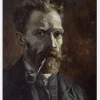 Painted Man With Pipe Canvastavla (30x40 cm)