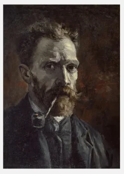 Painted Man With Pipe Canvastavla (30x40 cm)