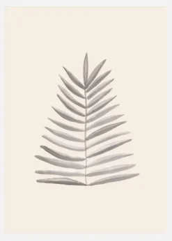 Palm Leaf Ink Canvastavla (30x40 cm)
