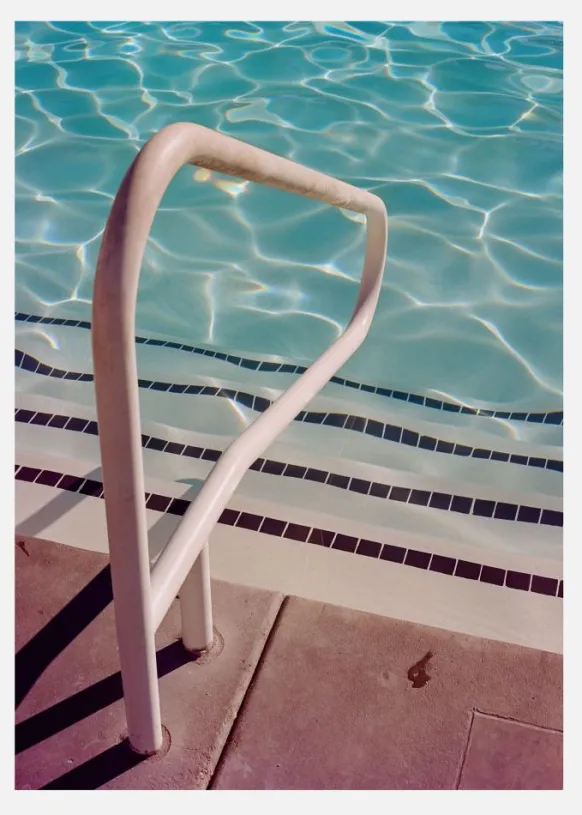 Palm Springs Pool Day Canvastavla (30x40 cm)