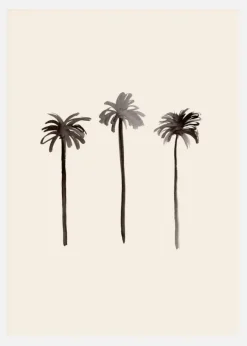 Palm Trees Ink Canvastavla (30x40 cm)
