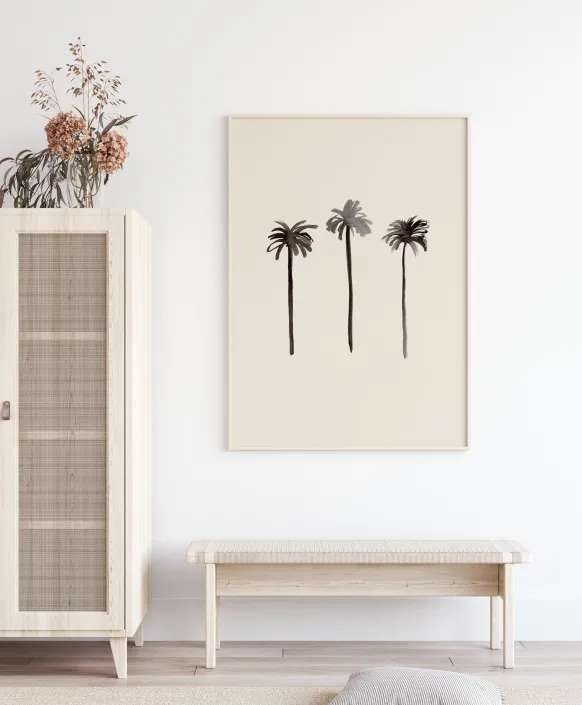 Palm Trees Ink Poster (21x29.7 cm (A4))