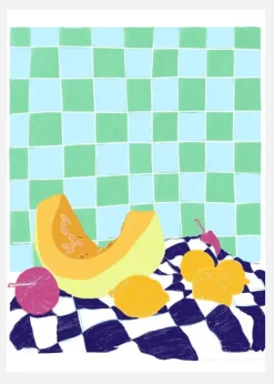 Pandc Neonstilllife Copy Canvastavla (30x40 cm)