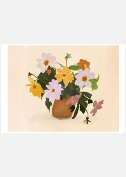 Pandcsummerflowers Copy Canvastavla (30x40 cm)