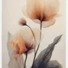 Parchment Flowers No 6 Canvastavla (30x40 cm)