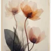 Parchment Flowers No 7 Poster (21x29.7 cm (A4))