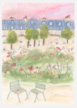 Parisian Garden Canvastavla (30x40 cm)