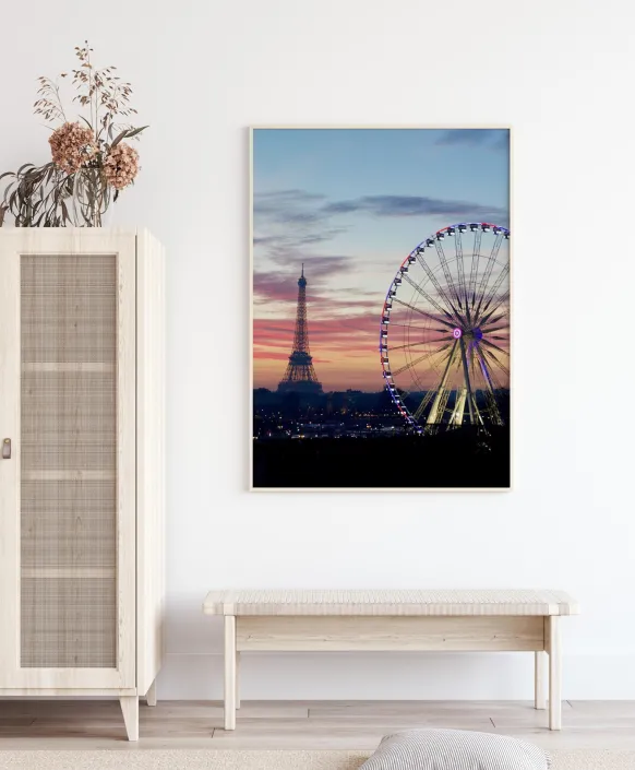 Paris Wheel Poster (21x29.7 cm (A4))