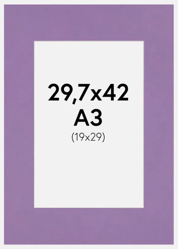 Passepartout Easter Egg (Vit kärna) A3 29,7x42 cm (19x29)