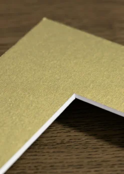 Passepartout Sun Metal (Vit kärna) 40x40 cm (29x29)
