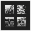 Passepartout Svart 10x10 cm - Collage 4 Bilder (3x3 cm)