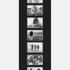 Passepartout Svart 30x90 cm - Collage 7 Bilder(9x14 cm)