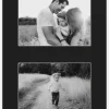 Passepartout Svart 42x59,4 cm - Collage 2 Bilder (19x29 cm)
