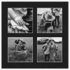 Passepartout Svart 30x30 cm - Collage 4 Bilder (11x11 cm)