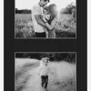 Passepartout Svart 40x60 cm - Collage 2 Bilder (19x29 cm)