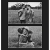 Passepartout Svart 20x25 cm - Collage 2 Bilder (9x14 cm)