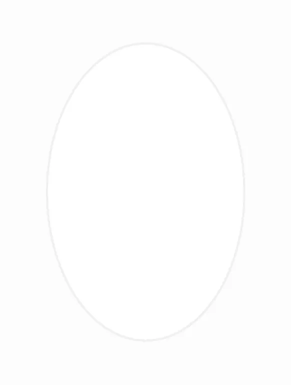 Passepartout Vit Oval 20x30 cm (14,5x19,5)
