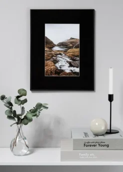 Passepartout XL Svart (Vit kärna) 40x50 cm (19x29)