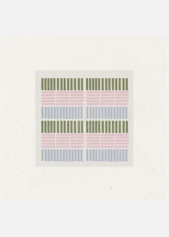 Pastel Patterns Canvastavla (30x30 cm)