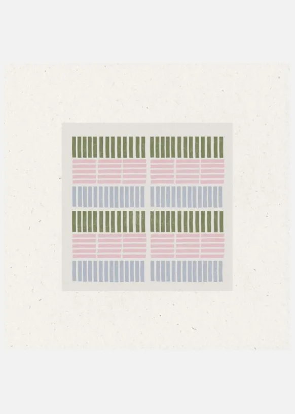 Pastel Patterns Canvastavla (30x30 cm)