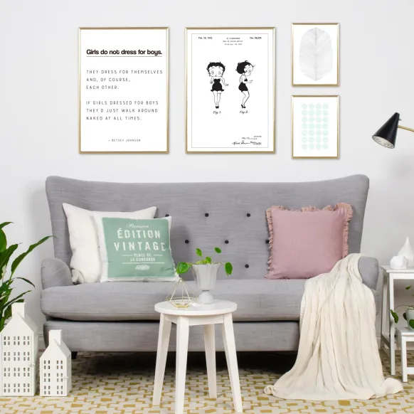 Patentritning - Betty Boop Poster (21x29.7 cm (A4))