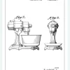 Patentritning - Mixer II Canvastavla (30x40 cm)