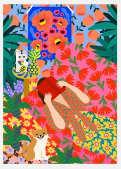 Patterned Escape Canvastavla (30x40 cm)