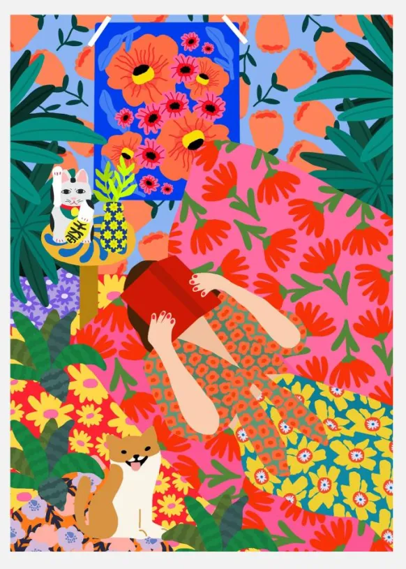 Patterned Escape Canvastavla (30x40 cm)