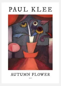 Paul Klee - Autumn Flower 1922 Canvastavla (30x40 cm)
