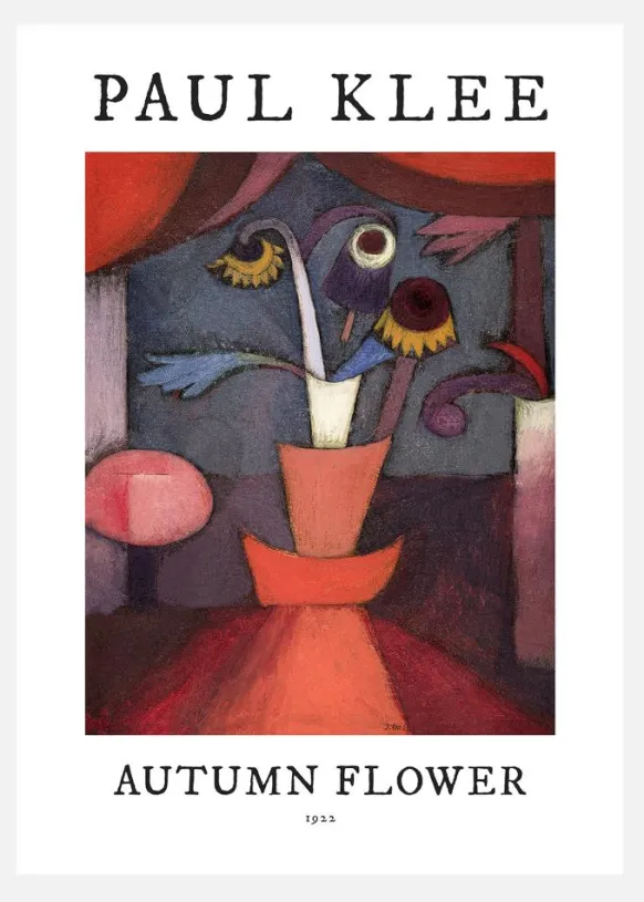 Paul Klee - Autumn Flower 1922 Canvastavla (30x40 cm)