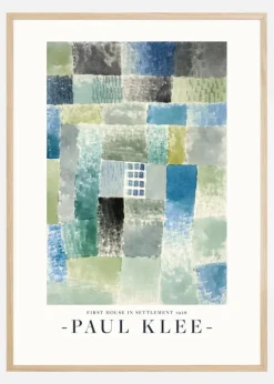 Paul Klee - First House in a Settlement 1926 Poster (21x29.7 cm (A4))