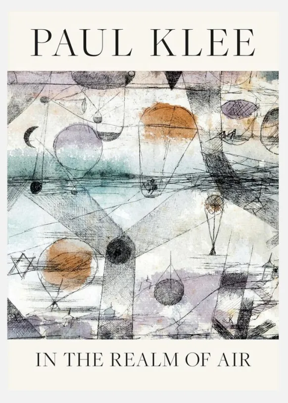 Paul Klee - In The Realm Of Air 1917 Canvastavla (30x40 cm)