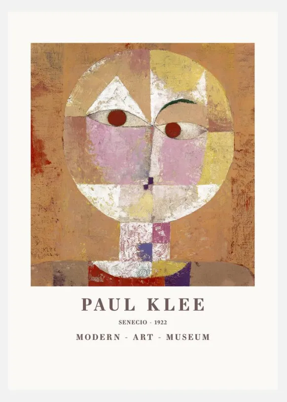 Paul Klee - Senecio Baldgreis 1922 Canvastavla (30x40 cm)