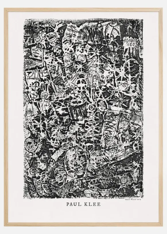 Paul Klee - Small World 1914 Poster (21x29.7 cm (A4))