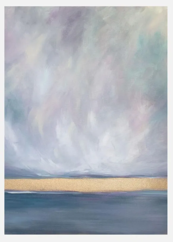 Peaceful Golden Horizon Canvastavla (30x40 cm)