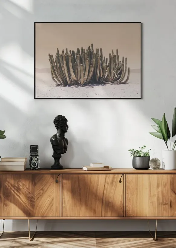 Peach Sky Cactus Poster (21x29.7 cm (A4))